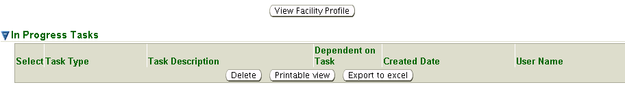 View Facility Profile Change Button